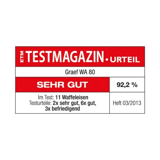 Budget ⌛ Graef WA 80 Waffeleisen Silber ⭐ 15 Budget ⌛ Graef WA 80 Waffeleisen Silber ⭐ – Bild 13