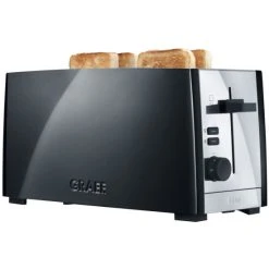Billig 🎁 Graef TO102EU Toaster 2-fach Lang Schwarz 👏