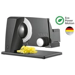 Neu 🧨 GRAEF Allesschneider SKS100 Linie110 Schwarz 343x237x252mm 485g Rund Restehalter Kunststofftablett 💯