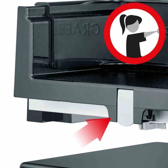 Neu 🧨 GRAEF Allesschneider SKS100 Linie110 Schwarz 343x237x252mm 485g Rund Restehalter Kunststofftablett 💯 8 Neu 🧨 GRAEF Allesschneider SKS100 Linie110 Schwarz 343x237x252mm 485g Rund Restehalter Kunststofftablett 💯 – Bild 6