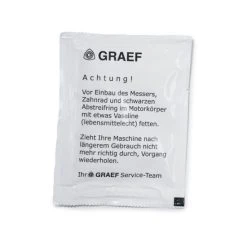 Neu 😀 Graef 141842 Beutel/Tütchen Vaseline 5,5 G - Zum Regelmäßigen Einfetten Des Messers. (1 Stück) 🌟