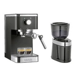 Schlussverkauf 👍 GRAEF Kaffeesiebträgerautomat ES402EUSET Schwarz ❤️